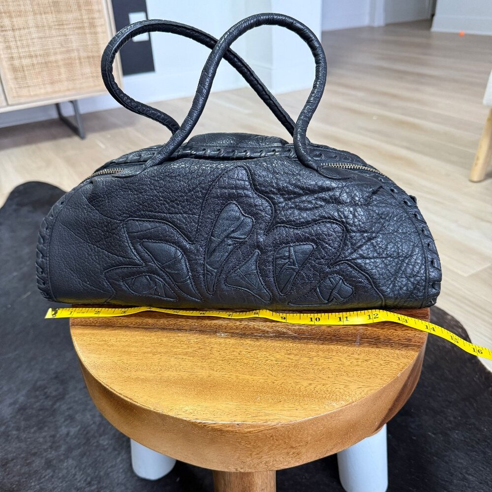 Ibiza Black Leather Handbag - Picture 10 of 12